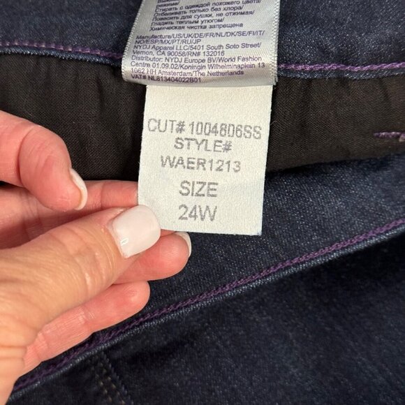 NYDJ Women's Skinny Jeans - Dark Blue EUC - Picture 7 of 11